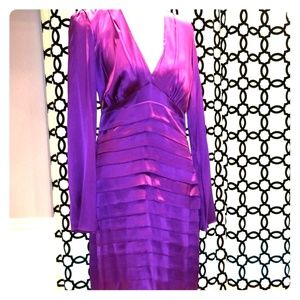 Anthropologie purple semi-formal dress